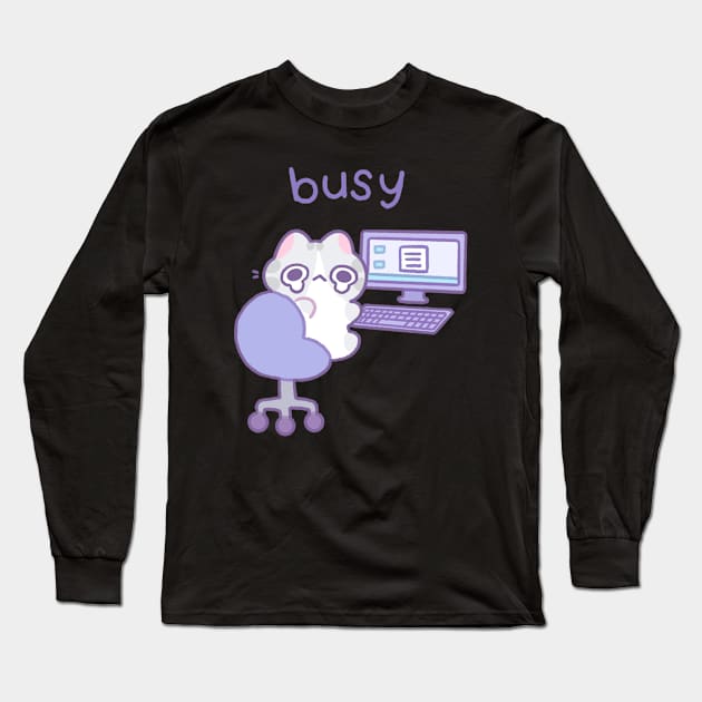 Busy Long Sleeve T-Shirt by Milkkoyo